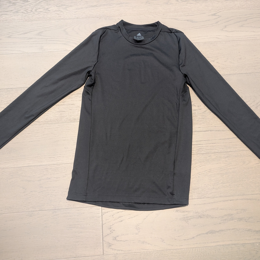 Adidas Black Long Sleeve Performance Tee